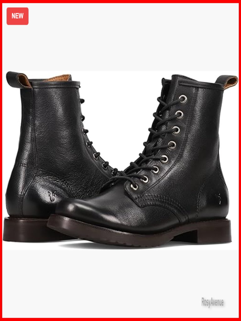 Women's Combat Boots Leather Lined 6.75" Shaft Stitch-Down Welt Construction